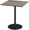 Urban Terrastafel Zwart Frame + Tropical Wood HPL 70x70 cm - Essentials 130011277