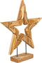 Sens-Line - Decoratie Ster met Standaard - Teakhout - 82x12x88cm