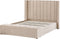 NOYERS - Bed met opbergruimte - Beige - 140 x 200 cm - Fluweel