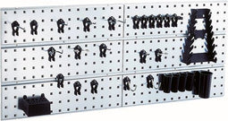 Raaco Gereedschapswand - 3 Panelen - 44 Super Clips - Grijs