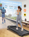 UREVO 3S slimme loopband, automatische helling van 9 niveaus, snelheid van 0,8-6KM/u, belasting 120 kg, LED-display, app-bediening
