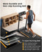 UREVO URTM006 Opvouwbare Mini Loopband, Max Snelheid 1-10km/h, Loopoppervlak 105*40cm, Max Belasting 100kg, 12 Ingebouwde HIIT Programma's