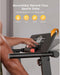 UREVO URTM006 Opvouwbare Mini Loopband, Max Snelheid 1-10km/h, Loopoppervlak 105*40cm, Max Belasting 100kg, 12 Ingebouwde HIIT Programma's