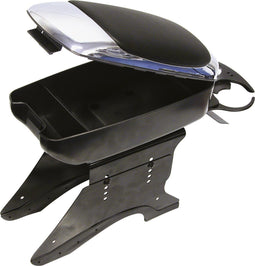 Carpoint Armsteun - Universeel - Verstelbaar met opbergruimte en bekerhouder - Zwart/chroom