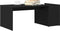 vidaXL - Salontafel - Zwart - Eikenhout - 90x45x35 - cm - Gelaagd - Hout