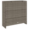 vidaXL - Opbergkast - Grijs - 100x36x102 - cm - Riet