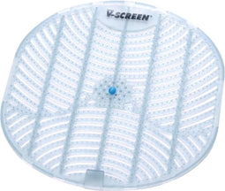 Urinoirmatje V-Screen geurend transparant Cool mint - 12 stuks