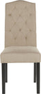 Set van 2 eetkamerstoelen SHIRLEY Beige