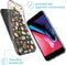 iMoshion Hoesje Geschikt voor iPhone 7 / 8 / SE (2020) / SE (2022) Hoesje Siliconen - iMoshion Design hoesje - Transparant / Allover Sushi