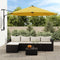 vidaXL - Wandparasol - met - LEDs - 290 - cm - geel