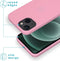 iMoshion Hoesje Geschikt voor iPhone 13 Mini Hoesje Siliconen - iMoshion Color Backcover - Roze