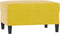 vidaXL - Voetenbank - 70x55x41 - cm - fluweel - geel