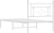vidaXL - Bedframe - met - hoofdbord - metaal - wit - 100x190 - cm