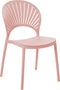 Beliani OSTIA - Tuinstoel set van 4 - Roze - Kunststof