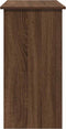 vidaXL - Bureau - 80x40x75 - cm - bewerkt - hout - bruin - eikenkleur
