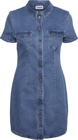 NOISY MAY NMJOY S/S DRESS MB NOOS - Damesjurk - Slim fit - Maat S