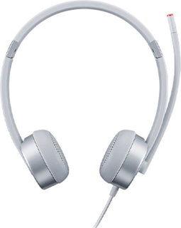 Lenovo Essential 100 - Stereo Analoge Headset - Draaibare microfoon - Zilver