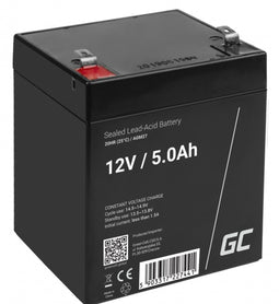 Green Cell AGM27 - Lood-zuur accu 12V 5Ah - Ideaal voor elektrisch speelgoed en alarmsystemen