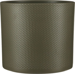 Mica Decorations Era Bloempot - H26 x Ø28 cm - Reliëf - Groen