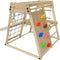 Mini speeltoestel - Speeltoestel met glijbaan en klimwand - Naturel