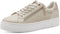 Tamaris ESSENTIALS - Dames Sneakers - Comfort-Lining - IVORY/GOLD