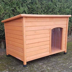 @Pet Hondenhok Bungalow L - Houten - Scharnierend Dak - 116 x 76 x 82 cm