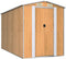 vidaXL - Tuinschuur - 192x357x223 - cm - gegalvaniseerd - staal - lichtbruin