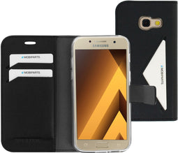 Mobiparts Classic Wallet Case - Samsung Galaxy A3 (2017) - Ruimte voor pasjes - Zwart