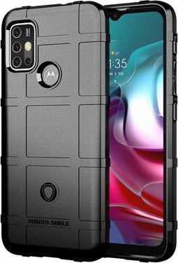 iMoshion Hoesje Geschikt voor Motorola Moto G30 / Moto G20 / Moto G10 Power / Moto G10 Hoesje Siliconen - iMoshion Rugged Shield Backcover - Zwart