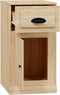 vidaXL - Bijzetkast - met - lade - 40x50x75 - cm - bewerkt - hout - sonoma - eikenkleur