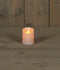 Anna's Collection Stompkaars - LED - parel creme - H10 cm - bewegende vlam - kaars