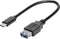 Renkforce RF-4455819 - USB-kabel USB 3.2 Gen1 USB-C naar USB-A 0.15 m - OTG-functie - Zwart