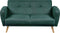FLORLI - Slaapbank 2-zits - Groen - Polyester