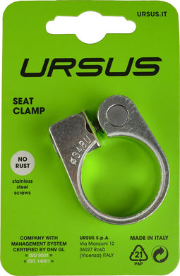 Ursus Bikkel zadelpen-klem alu 34.9mm zilver