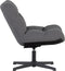 WOOOD Vinny Draaifauteuil - Bouclé - Antraciet - 80x75x75