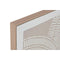 Schilderij Home ESPRIT Wit Beige Cirkels Stads 122 x 4,5 x 62 cm (2 Stuks)