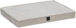Designed by Lotte Ribbed - Orthopedisch Benchkussen - Memory Foam - Lichtgrijs - 76x53x8 cm