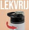 Hup Motivatie Drinkfles - Waterfles 1 Liter - Tijdmarkering en Drinktuit - Zwart/Wit