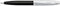 Sheaffer balpen - 100 E9313 - Glossy black barrel brushed chrome cap nickel plated - SF-E2931351