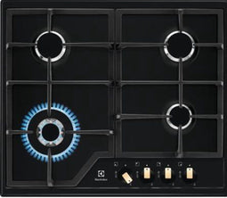 Electrolux EGS6436RK plaque Noir Intégré (placement) Gaz 4 zone(s)