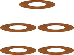 vidaXL - Plat - Boomring - 5 - stuks - Ø30/60 - cm - Weervast - Staal