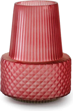 Vaas 'peppe' mat rood h18 d14 cm