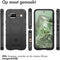imoshion Hoesje Geschikt voor Google Pixel 8a Hoesje Siliconen - imoshion Rugged Shield Backcover - Zwart