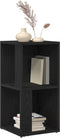 vidaXL - Hoekkast - Zwart - Eiken - 33x33x67 - cm - Bewerkte - Hout