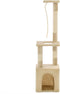 vidaXL - Kattenkrabpaal - met - sisal - krabpalen - 109 - cm - beige