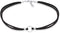 Elli - Halsketting - Dames Choker Cirkel Suède Zwart 925 Sterling Zilver