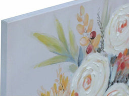 Schilderij DKD Home Decor Blommor (80 x 2,8 x 80 cm) (2 Stuks)