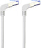 Renkforce RF-4892518 RJ45 Netwerkkabel, patchkabel CAT 6A S/FTP 15.00 m Grijs 90° haaks naar onder 1 stuk(s)