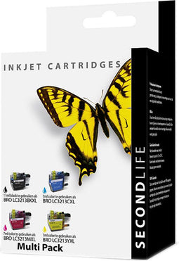 SecondLife Multipack inkt cartridges voor Brother LC-3213 serie