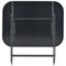 vidaXL - Tuintafel - inklapbaar - 100x75x72 - cm - glas - en - staal - grijs
